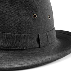 Vente chaude 100% Coton Propre Marque Noir Couleur Plaine Blanc Fedora Chapeaux Pour Hommes À La Mode Style Personnalisé Fedora Chapeaux - Product Image 2