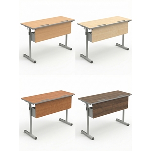 Escritorio Doble para Estudiantes con Patas en T, Moderno, con Superficie de Melamina y Estructura Metálica, para Exportación Escolar, Superventas - Product Image 1