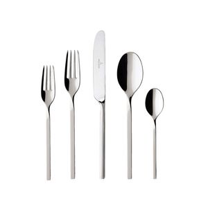 Noir Gleam Ensemble de couverts design Couverts modernes en acier inoxydable avec poignée élégante pour un dîner et un hébergement élégants - Product Image 5
