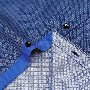 Camisa de Vestir Elegante para Hombre, Color Sólido, Manga Larga, Algodón, Camisa de Vestir Profesional Clásica para Hombre - Product Image 5