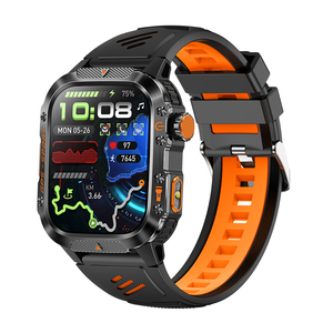 นาฬิกาสมาร์ทวอทช์กีฬา หน้าจอ TFT 2.01 นิ้ว พร้อม GPS เข็มทิศ เครื่องนับก้าว กันน้ำ 3ATM สายรัดข้อมือแบบ Unisex ตัวเรือนโลหะผสม - Product Image 1