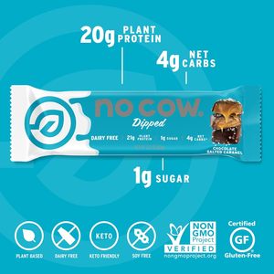 No Cow High Protein <b>Bars</b>, Chocolate Salted Caramel (12 Count) - Product Image 3