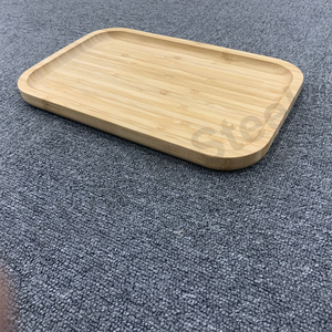 Plateau de service en bois écologique avec finition en émail de couleur pour café, cuisine, restaurant, fruits secs et bonbons. - Product Image 2