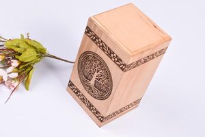 Handmade Steam Beech Wood Urn <b>for</b> Human <b>Ashes</b> - Tree of Life Urn <b>Box</b> - Personalized Cremation Urn <b>for</b> <b>Ashes</b> Smooth Finish - Product Image 6