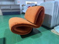 Fauteuil de salon moderne et élégant capitonné pour la maison, le bureau et l'appartement, marque Disen