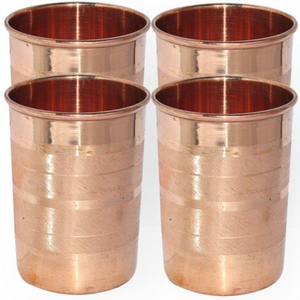 Vintage Plain Design Pure Copper Water Drinking <b>Glass</b> for Kitchen Tabletop Barware Whisky Wine Drinkware Copper <b>Glass</b> For Sale - Product Image 5