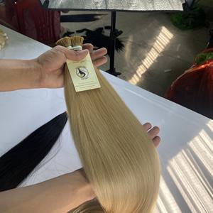 Vente en gros, Extensions de cheveux humains Remy naturels vierges, pré-collés, I Tip #613 couleurs, cuticules alignées, fournisseurs - Product Image 4