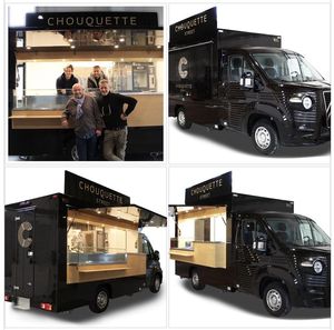 Camions de restauration mobiles à vendre - Construction en fibre de verre et aluminium, motorisés, 4 roues, origine USA, capacité de 1000 unités - Fast-food BBQ - Product Image 4