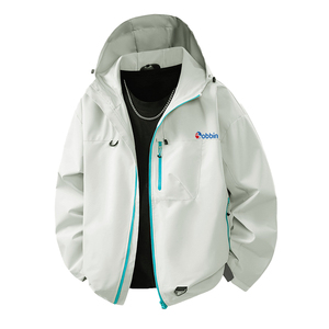 Veste de montagne pour homme respirante personnalisée, best-seller, coupe-vent, imperméable, printemps automne, simple couche, col à capuche - Product Image 2