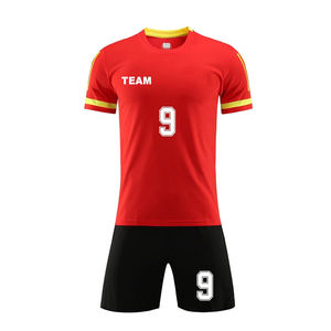 <b>Red</b> Black Combination <b>Football</b> Kits Quick Dry Soccer Wear Men <b>Football</b> Jerseys <b>Football</b> Uniforms Kids Soccer Jersey Soccer Shirt - Product Image 2