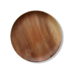 High Quality Handcrafted Acacia <b>Wood</b> <b>Round</b> Serving Plate Natural Finish Eco-Friendly and Sustainable - Product Image 2