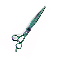 Ciseaux de coiffure professionnels pour salon de beauté, manche russe, acier inoxydable, lame droite, pour droitiers, 28 dents, A+