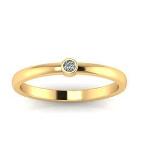 แหวนหมั้นเพชรมอยส์ซอไนต์สีเงินสเตอร์ลิง925ประดับอัญมณีขนาดเล็ก18K - Product Image 1