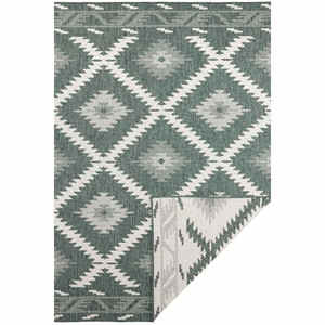 Alfombra reversible para interiores y exteriores Netline Home Malibu con diseño de diamantes - Product Image 1