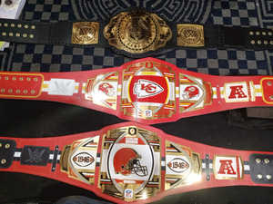 Cinturón de Campeonato Personalizado de Fútbol Americano de Chicago con Placas de Latón de 2mm o 4mm - Product Image 5