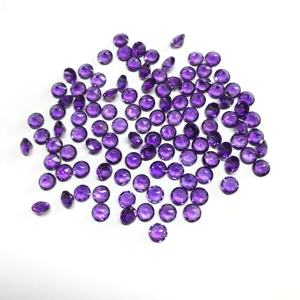 High Quality 4mm 5mm Natural Amethyst Loose Shaped Faceted Gemstone IGI Certified Calibrated Stones Wholesale Price Vivaaz Gems - Product Image 3