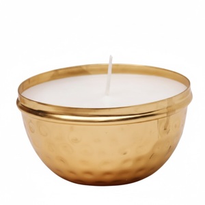 Venta al por Mayor de Portavelas de Cobre Martillado a Mano con Tapa Dorada, Decoración para el Hogar Ecológica y Personalizable, Regalo para el Día de San Valentín - Product Image 4