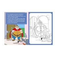 Edicart Style - Libro de Bolsillo con Encuadernación Cosida, Papel Offset, Cuentos de Hadas Clásicos para Colorear, Lecturas Tempranas Coloridas para Niños, 6 Artículos, 16