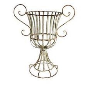 Urna de jarrón de hierro galvanizado pesado Urna de jardín de metal duradero resistente Urna de jardín galvanizada de nuevo diseño - Product Image 5