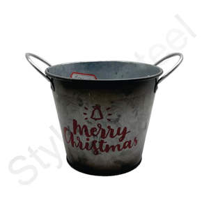 Vente en gros Jardinière d'intérieur galvanisée Jardinière décorative avec impression de jardin domestique en acier inoxydable pour usage intérieur - Product Image 3