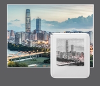 Nouveauté : Porte-clés E-ink de 1,54 pouce pour application iOS et Android, NFC, Eink, Epaper, étiquette blanche, porte-clés intelligent unique pour l'affichage de photos