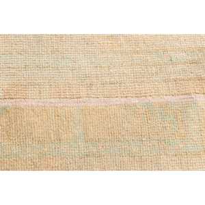 Turkish Small Rug 2,2x3,6 ft, <b>Brown</b> White Floral Rug <b>Wool</b> - Product Image 5