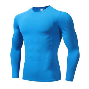 Chemise de gymnastique Premium hommes Compression à manches courtes coupe serrée vêtements de sport séchage rapide athlétique Fitness entraînement t-shirt d'entraînement - Product Image 4