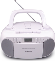 Lecteur de CD Boombox portable avec radio AM/FM et fonction de cassette