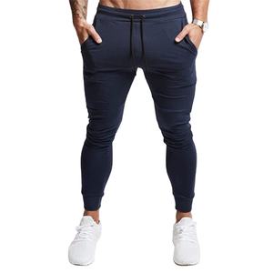 Pantalon de survêtement pour homme, couleur unie, avec cordon de serrage, vêtements de fitness, pantalon de course avec poches latérales, joggers personnalisés, pantalon de survêtement pour homme - Product Image 1