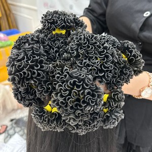 เคราตินปลายแบนผมหยักศกสีดำธรรมชาติผมเวียดนาม - Product Image 2