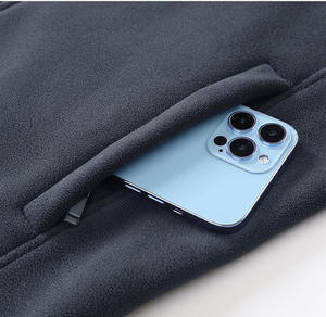 Chaqueta Larga Delgada Unisex de Lana Peinada, Diseño Personalizado al por Mayor, para Primavera, Ropa de Trabajo con Características Impermeables, Transpirables y Resistentes al Viento con Cierre de Cremallera - Product Image 3