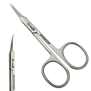 Ciseaux à ongles droits professionnels en acier inoxydable de haute qualité pour salon de manucure, ciseaux à cuticules en plastique - Product Image 6