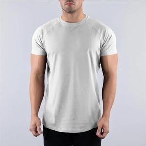 T-shirt à manches courtes décontracté skinny pour hommes, sweat-shirt à manches courtes pour hommes, gym, fitness, sport, sweat-shirt en coton pour hommes, été - Product Image 2