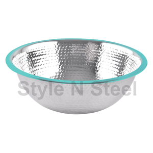 Matte Stainless Steel <b>Hexagon</b> Serving Bowl Polished <b>Mirror</b> Design for Fruits Weddings Hotels and Kitchens - Product Image 3