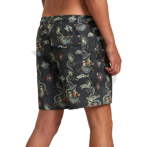 Pantalones cortos deportivos informales de diseño personalizado ODM para hombre, pantalones cortos de tabla sublimados de secado rápido con cintura media de talla grande para entrenamiento - Product Image 4