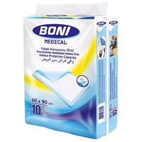 Boni Einweg-Druckstoffunterlage 60x90cm 30 Stück Medizinische Qualität Auslaufschutz Weich Atmungsaktiv Japan SAP ISO Windeln/Inkontinenzunterlagen