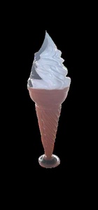 2025 estatua de cono de helado hecha a mano a prueba de grietas hidrocromada de la mejor calidad, pantalla Superior del mundo para heladerías - Product Image 6