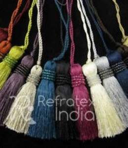 DECORATIVE <b>TASSEL</b> FOR BAGS , <b>CURTAIN</b> AND CUSHION COVER USES Bulk Supplier And Manufacture By Refratex India Made in India for Be - Product Image 5