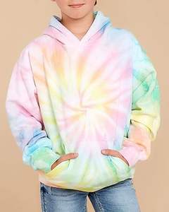 Sudaderas con capucha personalizadas Tie Dye para niños, ropa de invierno elegante, capucha, Jersey, capucha Vintage, transpirable, de algodón, con capucha para niños - Product Image 3