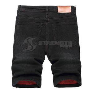 Shorts de mezclilla de buena calidad para hombre, estilo urbano, para actividades al aire libre y viajes, shorts desgastados para hombre - Product Image 3