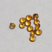 Haute qualité 0.06 Cts Citrine dorée naturelle 2.5mm coupe brillante pierre précieuse en vrac étincelant cercle facette bijoux