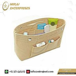 Felt Bag Organizer with Zipper, <b>Handbag</b> & Tote Shaper, Fit Cosmetic Bags Never Full, Tote Purse Organizer <b>Insert</b> Makeup <b>Handbag</b> - Product Image 5