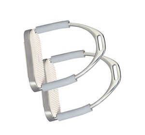 Nueva llegada occidental silla de montar ecuestre estribos de aluminio de base ancha antideslizante ligero OEM exportación directa de fábrica - Product Image 3