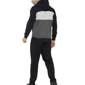 Survêtement en molleton pour hommes, Design personnalisé, fermeture éclair, pantalon ajusté, vente en gros - Product Image 2