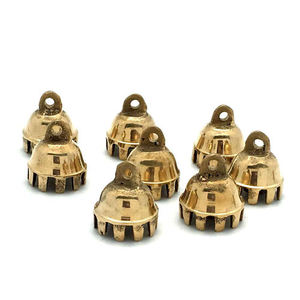 Campanas de elefante de latón, juego de 5 campanas colgantes de árbol de latón de diseño Vintage para Año Nuevo y usos de boda, decoración navideña para el hogar - Product Image 4