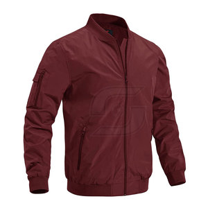 Diseñe su propio logotipo Hombres Chaqueta de bombardero Servicio OEM Hombres ligeros Chaquetas de bombardero para la venta - Product Image 1