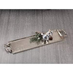 <b>Serving</b> <b>Platter</b> <b>For</b> Restaurant& Home Decoration With Golden Floral Handle - Product Image 5