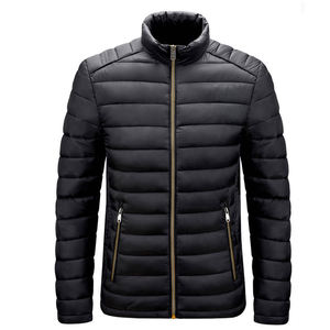 Abrigo acolchado de invierno de fabricante OEM MOQ bajo Suministro de EE. UU. Chaqueta acolchada personalizada para hombres Material de concha Poliéster Relleno Algodón 280 Soporte - Product Image 5