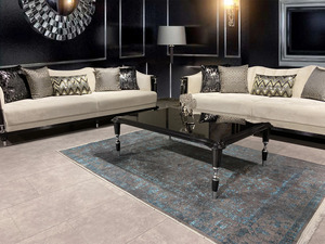 Juego de Sofás para Sala de Estar Color Crema con Estructura de Madera Oscura, Sofás Modernos en Forma de L Tapizados para Apartamentos y Centros Comerciales - Product Image 5