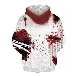 Último estilo nueva llegada color sólido hombres impreso sudaderas con capucha algodón poliéster venta al por mayor hombres impreso sudaderas con capucha - Product Image 2